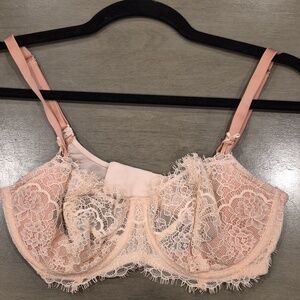 Agent Provocateur - Blush Pink Lace Underwire Bra